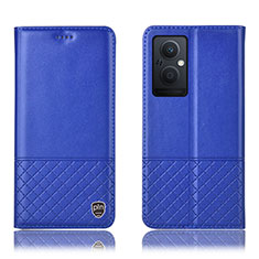 Funda de Cuero Cartera con Soporte Carcasa H11P para OnePlus Nord N20 5G Azul