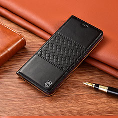 Funda de Cuero Cartera con Soporte Carcasa H11P para Xiaomi Redmi Note 10 5G Negro