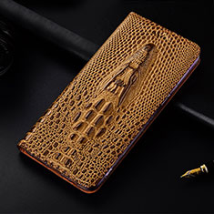 Funda de Cuero Cartera con Soporte Carcasa H15 para Apple iPhone 15 Pro Max Marron