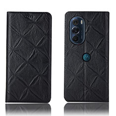 Funda de Cuero Cartera con Soporte Carcasa H15P para Motorola Moto Edge Plus (2022) 5G Negro