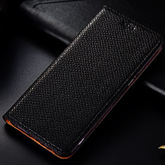 Funda de Cuero Cartera con Soporte Carcasa H15P para Samsung Galaxy M31 Prime Edition Negro