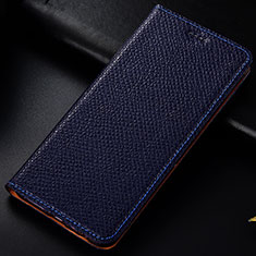 Funda de Cuero Cartera con Soporte Carcasa H15P para Samsung Galaxy Note 10 5G Azul