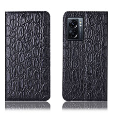 Funda de Cuero Cartera con Soporte Carcasa H16P para Realme V23 5G Negro