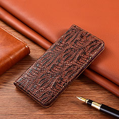 Funda de Cuero Cartera con Soporte Carcasa H17 para Apple iPhone 13 Marron