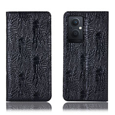 Funda de Cuero Cartera con Soporte Carcasa H17P para Oppo Reno7 Z 5G Negro