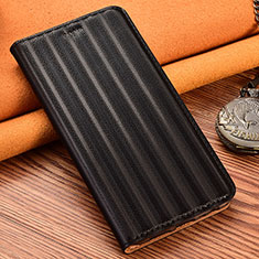 Funda de Cuero Cartera con Soporte Carcasa H18P para Motorola Moto G100 5G Negro