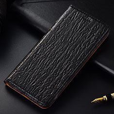 Funda de Cuero Cartera con Soporte Carcasa H18P para Oppo Reno6 Z 5G Negro