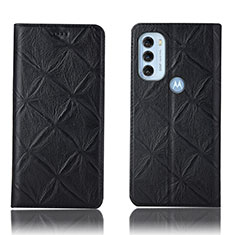 Funda de Cuero Cartera con Soporte Carcasa H19P para Motorola Moto G71 5G Negro