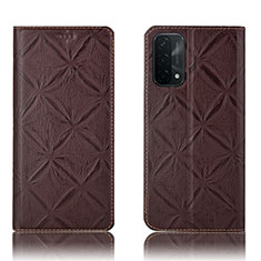 Funda de Cuero Cartera con Soporte Carcasa H19P para OnePlus Nord N200 5G Marron