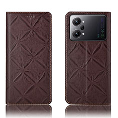 Funda de Cuero Cartera con Soporte Carcasa H19P para Oppo K10 Pro 5G Marron