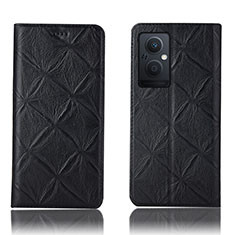 Funda de Cuero Cartera con Soporte Carcasa H19P para Oppo Reno8 Lite 5G Negro