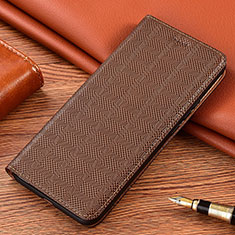 Funda de Cuero Cartera con Soporte Carcasa H20P para Apple iPhone 12 Mini Marron