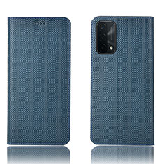 Funda de Cuero Cartera con Soporte Carcasa H20P para OnePlus Nord N200 5G Azul