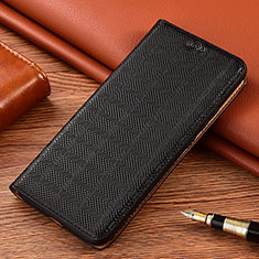 Funda de Cuero Cartera con Soporte Carcasa H20P para Sony Xperia 10 III Lite Negro