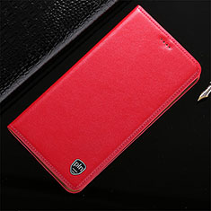 Funda de Cuero Cartera con Soporte Carcasa H20P para Vivo iQOO 9 5G Rojo