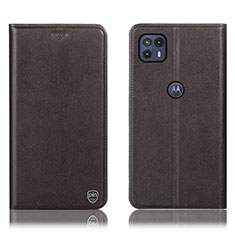 Funda de Cuero Cartera con Soporte Carcasa H21P para Motorola Moto G50 Marron