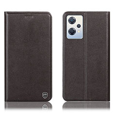 Funda de Cuero Cartera con Soporte Carcasa H21P para OnePlus Nord CE 2 Lite 5G Marron