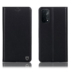 Funda de Cuero Cartera con Soporte Carcasa H21P para OnePlus Nord N200 5G Negro