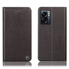 Funda de Cuero Cartera con Soporte Carcasa H21P para OnePlus Nord N300 5G Marron