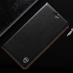 Funda de Cuero Cartera con Soporte Carcasa H21P para Samsung Galaxy F52 5G Negro