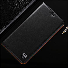 Funda de Cuero Cartera con Soporte Carcasa H21P para Xiaomi Redmi Note 10 Pro 5G Negro