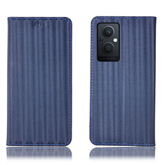 Funda de Cuero Cartera con Soporte Carcasa H23P para Oppo F21 Pro 5G Azul