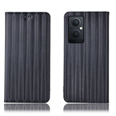 Funda de Cuero Cartera con Soporte Carcasa H23P para Oppo Reno7 Z 5G Negro