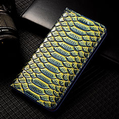 Funda de Cuero Cartera con Soporte Carcasa H25P para Apple iPhone 11 Azul