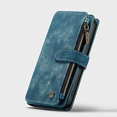 Funda de Cuero Cartera con Soporte Carcasa H27 para Apple iPhone 13 Mini Azul