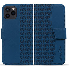 Funda de Cuero Cartera con Soporte Carcasa HF1 para Apple iPhone 14 Pro Max Azul