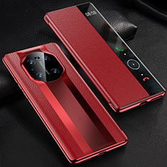 Funda de Cuero Cartera con Soporte Carcasa K01 para Huawei Mate 40E 4G Rojo