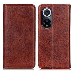 Funda de Cuero Cartera con Soporte Carcasa K01Z para Huawei Nova 9 Marron