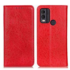 Funda de Cuero Cartera con Soporte Carcasa K01Z para Nokia C22 Rojo
