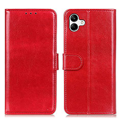 Funda de Cuero Cartera con Soporte Carcasa K01Z para Samsung Galaxy A04E Rojo