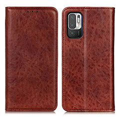 Funda de Cuero Cartera con Soporte Carcasa K01Z para Xiaomi POCO M3 Pro 5G Marron