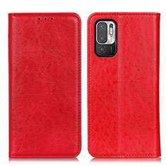 Funda de Cuero Cartera con Soporte Carcasa K01Z para Xiaomi POCO M3 Pro 5G Rojo