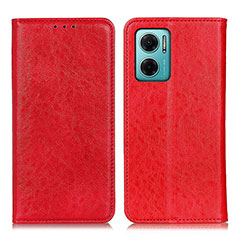 Funda de Cuero Cartera con Soporte Carcasa K01Z para Xiaomi Redmi 11 Prime 5G Rojo