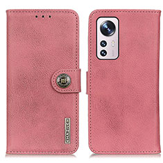 Funda de Cuero Cartera con Soporte Carcasa K02Z para Xiaomi Mi 12S Pro 5G Rosa