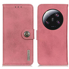 Funda de Cuero Cartera con Soporte Carcasa K02Z para Xiaomi Mi 13 Ultra 5G Rosa
