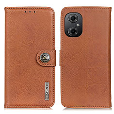 Funda de Cuero Cartera con Soporte Carcasa K02Z para Xiaomi Redmi Note 11R 5G Marron