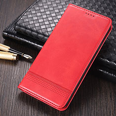 Funda de Cuero Cartera con Soporte Carcasa K03 para Huawei Mate 40 Rojo