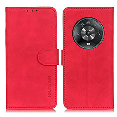 Funda de Cuero Cartera con Soporte Carcasa K03Z para Huawei Honor Magic4 5G Rojo