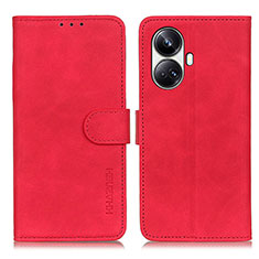 Funda de Cuero Cartera con Soporte Carcasa K03Z para Realme 10 Pro+ Plus 5G Rojo