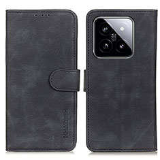 Funda de Cuero Cartera con Soporte Carcasa K03Z para Xiaomi Mi 14 5G Negro