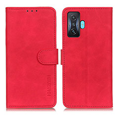 Funda de Cuero Cartera con Soporte Carcasa K03Z para Xiaomi Poco F4 GT 5G Rojo