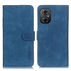 Funda de Cuero Cartera con Soporte Carcasa K03Z para Xiaomi Poco M4 5G Azul