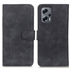 Funda de Cuero Cartera con Soporte Carcasa K03Z para Xiaomi Poco X4 GT 5G Negro