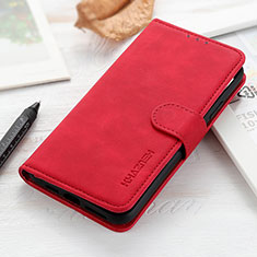 Funda de Cuero Cartera con Soporte Carcasa K03Z para Xiaomi Redmi 9T 4G Rojo
