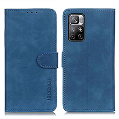 Funda de Cuero Cartera con Soporte Carcasa K03Z para Xiaomi Redmi Note 11 5G Azul