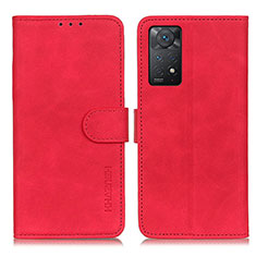 Funda de Cuero Cartera con Soporte Carcasa K03Z para Xiaomi Redmi Note 11 Pro 4G Rojo